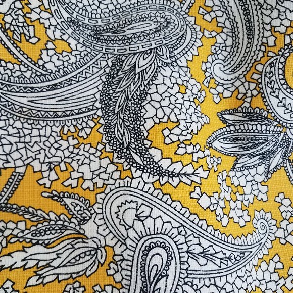 Yellow, White & Black Print Pencil Skirt - Picture 11 of 11